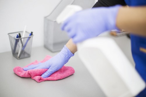 Cleaners Surrey secure payment area with protected transaction methods