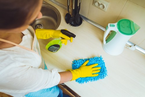 House clearance team working at a Surrey home with items ready for removal