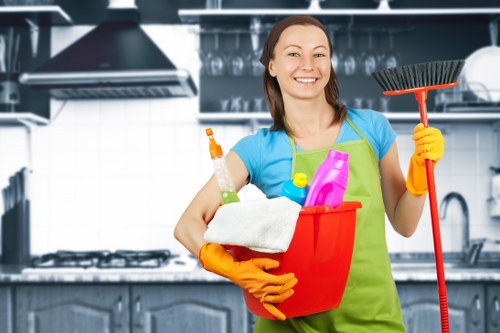 One off cleaning preparation in a Surrey flat with access considerations